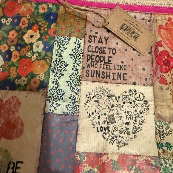 Natural Life Multicolor Floral Patchwork Bag - Picture 2 of 5